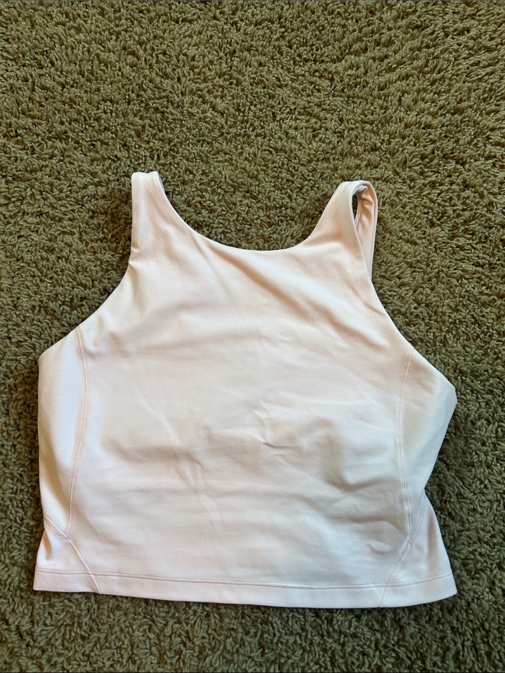 lululemon Align Light Pink High-Neck Crop Top